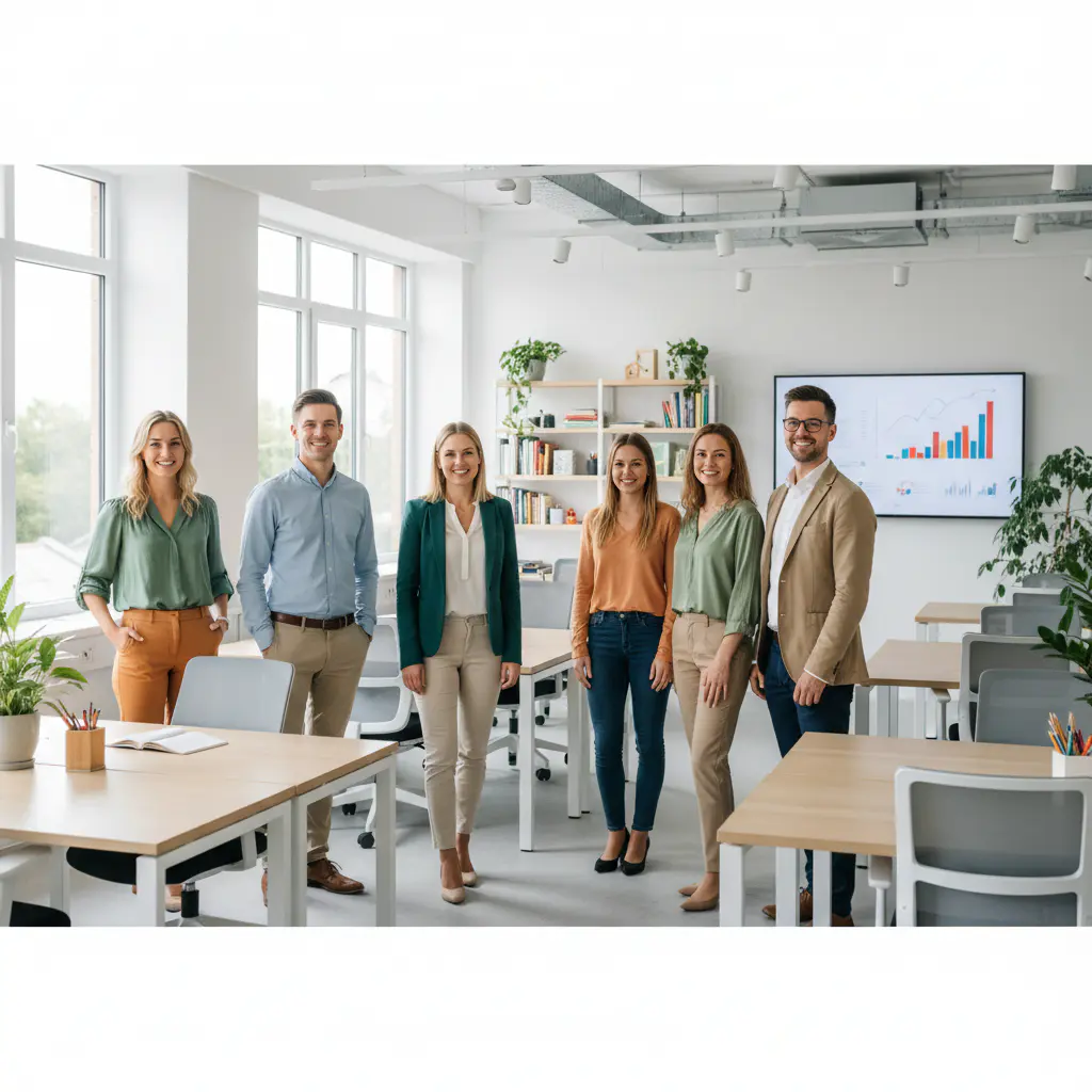 Group of friendly tutors